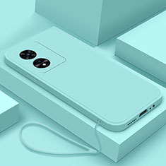 Custodia Silicone Ultra Sottile Morbida 360 Gradi Cover YK2 per Huawei Honor X5 Plus Ciano
