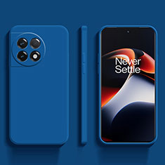 Custodia Silicone Ultra Sottile Morbida 360 Gradi Cover YK2 per OnePlus 11 5G Blu