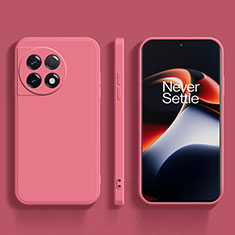 Custodia Silicone Ultra Sottile Morbida 360 Gradi Cover YK2 per OnePlus 11R 5G Rosa Caldo