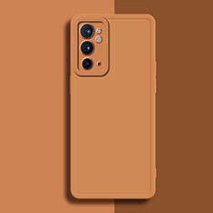 Custodia Silicone Ultra Sottile Morbida 360 Gradi Cover YK2 per OnePlus 9RT 5G Arancione