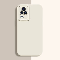 Custodia Silicone Ultra Sottile Morbida 360 Gradi Cover YK2 per Vivo V21 5G Bianco
