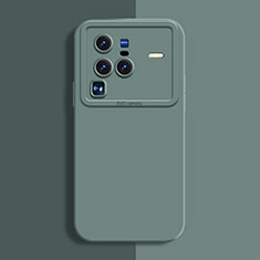 Custodia Silicone Ultra Sottile Morbida 360 Gradi Cover YK2 per Vivo X80 Pro 5G Verde