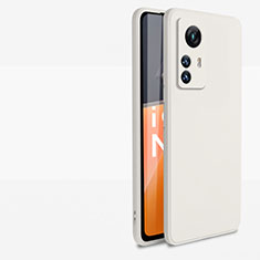 Custodia Silicone Ultra Sottile Morbida 360 Gradi Cover YK2 per Xiaomi Mi 12T 5G Bianco