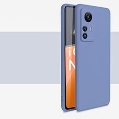 Custodia Silicone Ultra Sottile Morbida 360 Gradi Cover YK2 per Xiaomi Mi 12T 5G Grigio Lavanda