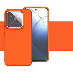 Custodia Silicone Ultra Sottile Morbida 360 Gradi Cover YK2 per Xiaomi Mi 14 5G Arancione