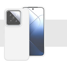 Custodia Silicone Ultra Sottile Morbida 360 Gradi Cover YK2 per Xiaomi Mi 14 5G Bianco
