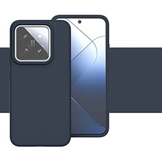 Custodia Silicone Ultra Sottile Morbida 360 Gradi Cover YK2 per Xiaomi Mi 14 5G Blu