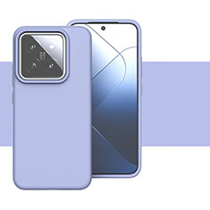 Custodia Silicone Ultra Sottile Morbida 360 Gradi Cover YK2 per Xiaomi Mi 14 5G Lavanda