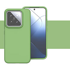 Custodia Silicone Ultra Sottile Morbida 360 Gradi Cover YK2 per Xiaomi Mi 14 5G Verde Pastello