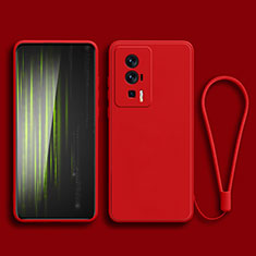 Custodia Silicone Ultra Sottile Morbida 360 Gradi Cover YK2 per Xiaomi Redmi K60 Pro 5G Rosso