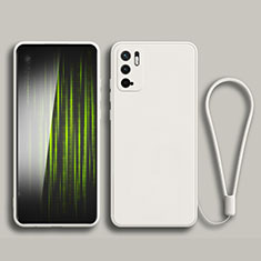 Custodia Silicone Ultra Sottile Morbida 360 Gradi Cover YK2 per Xiaomi Redmi Note 10T 5G Bianco