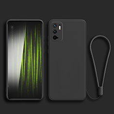 Custodia Silicone Ultra Sottile Morbida 360 Gradi Cover YK2 per Xiaomi Redmi Note 10T 5G Nero