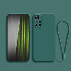 Custodia Silicone Ultra Sottile Morbida 360 Gradi Cover YK2 per Xiaomi Redmi Note 11T 5G Verde Notte
