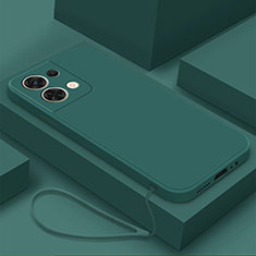 Custodia Silicone Ultra Sottile Morbida 360 Gradi Cover YK2 per Xiaomi Redmi Note 13 5G Verde Notte