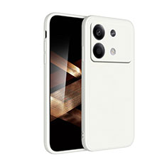 Custodia Silicone Ultra Sottile Morbida 360 Gradi Cover YK2 per Xiaomi Redmi Note 13R Pro 5G Bianco