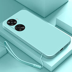 Custodia Silicone Ultra Sottile Morbida 360 Gradi Cover YK3 per Huawei Nova 11 SE Ciano
