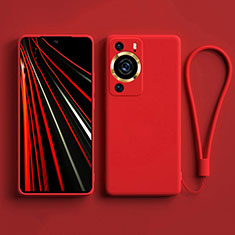Custodia Silicone Ultra Sottile Morbida 360 Gradi Cover YK3 per Huawei P60 Pro Rosso