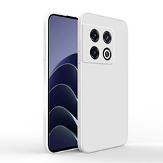 Custodia Silicone Ultra Sottile Morbida 360 Gradi Cover YK3 per OnePlus 10 Pro 5G Bianco