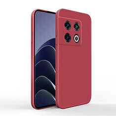 Custodia Silicone Ultra Sottile Morbida 360 Gradi Cover YK3 per OnePlus 10 Pro 5G Rosso