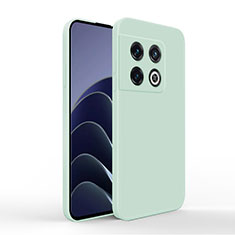 Custodia Silicone Ultra Sottile Morbida 360 Gradi Cover YK3 per OnePlus 10 Pro 5G Verde Pastello