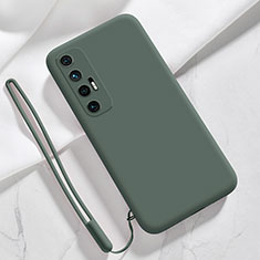Custodia Silicone Ultra Sottile Morbida 360 Gradi Cover YK3 per Xiaomi Mi 10S 5G Verde Notte