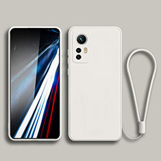 Custodia Silicone Ultra Sottile Morbida 360 Gradi Cover YK3 per Xiaomi Mi 12T 5G Bianco