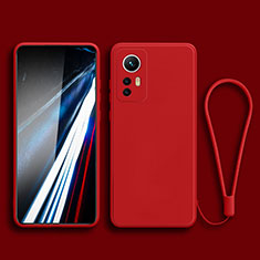 Custodia Silicone Ultra Sottile Morbida 360 Gradi Cover YK3 per Xiaomi Mi 12T 5G Rosso