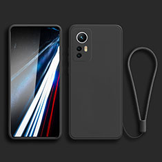 Custodia Silicone Ultra Sottile Morbida 360 Gradi Cover YK3 per Xiaomi Mi 12T Pro 5G Nero