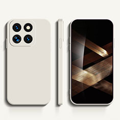 Custodia Silicone Ultra Sottile Morbida 360 Gradi Cover YK3 per Xiaomi Mi 14 5G Bianco
