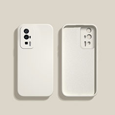 Custodia Silicone Ultra Sottile Morbida 360 Gradi Cover YK3 per Xiaomi Poco F5 Pro 5G Bianco