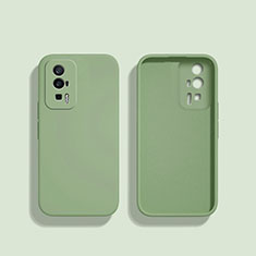 Custodia Silicone Ultra Sottile Morbida 360 Gradi Cover YK3 per Xiaomi Poco F5 Pro 5G Verde Pastello