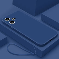 Custodia Silicone Ultra Sottile Morbida 360 Gradi Cover YK3 per Xiaomi Poco M6 Pro 5G Blu
