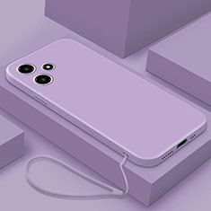 Custodia Silicone Ultra Sottile Morbida 360 Gradi Cover YK3 per Xiaomi Redmi 12 5G Lavanda