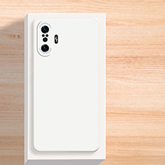 Custodia Silicone Ultra Sottile Morbida 360 Gradi Cover YK3 per Xiaomi Redmi K40 Gaming 5G Bianco