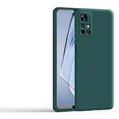 Custodia Silicone Ultra Sottile Morbida 360 Gradi Cover YK3 per Xiaomi Redmi Note 11 4G (2022) Verde