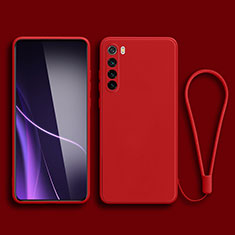 Custodia Silicone Ultra Sottile Morbida 360 Gradi Cover YK3 per Xiaomi Redmi Note 8 (2021) Rosso