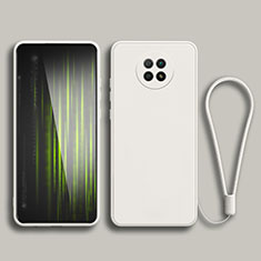 Custodia Silicone Ultra Sottile Morbida 360 Gradi Cover YK3 per Xiaomi Redmi Note 9 5G Bianco