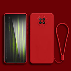 Custodia Silicone Ultra Sottile Morbida 360 Gradi Cover YK3 per Xiaomi Redmi Note 9 5G Rosso