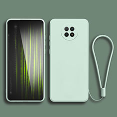 Custodia Silicone Ultra Sottile Morbida 360 Gradi Cover YK3 per Xiaomi Redmi Note 9 5G Verde Pastello