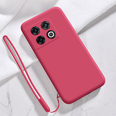 Custodia Silicone Ultra Sottile Morbida 360 Gradi Cover YK4 per OnePlus 10 Pro 5G Rosso