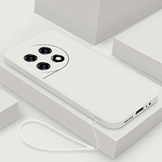 Custodia Silicone Ultra Sottile Morbida 360 Gradi Cover YK4 per OnePlus 11 5G Bianco