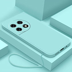 Custodia Silicone Ultra Sottile Morbida 360 Gradi Cover YK4 per OnePlus 11R 5G Azzurro