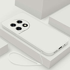 Custodia Silicone Ultra Sottile Morbida 360 Gradi Cover YK4 per OnePlus 11R 5G Bianco