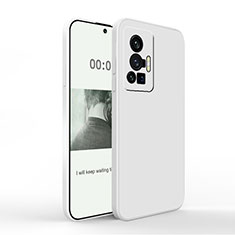 Custodia Silicone Ultra Sottile Morbida 360 Gradi Cover YK4 per Vivo X70 Pro 5G Bianco
