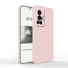 Custodia Silicone Ultra Sottile Morbida 360 Gradi Cover YK4 per Vivo X70 Pro 5G Rosa