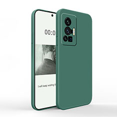 Custodia Silicone Ultra Sottile Morbida 360 Gradi Cover YK4 per Vivo X70 Pro 5G Verde Notte