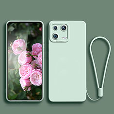 Custodia Silicone Ultra Sottile Morbida 360 Gradi Cover YK4 per Xiaomi Mi 13 5G Verde Pastello