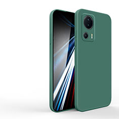 Custodia Silicone Ultra Sottile Morbida 360 Gradi Cover YK4 per Xiaomi Mi 13 Lite 5G Verde Notte