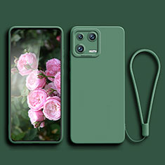 Custodia Silicone Ultra Sottile Morbida 360 Gradi Cover YK4 per Xiaomi Mi 13 Pro 5G Verde Notte