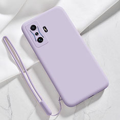 Custodia Silicone Ultra Sottile Morbida 360 Gradi Cover YK4 per Xiaomi Poco F4 GT 5G Lavanda